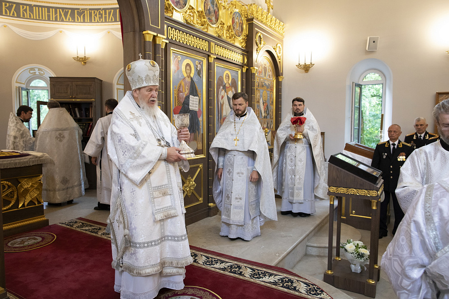 Великое освящение храма праведного Феодора Ушакова в Купавне
